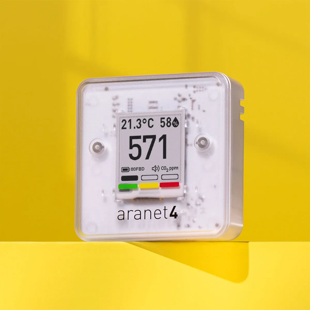 Aranet4 HOME Wireless Indoor Air Quality Monitor Studio Photography
